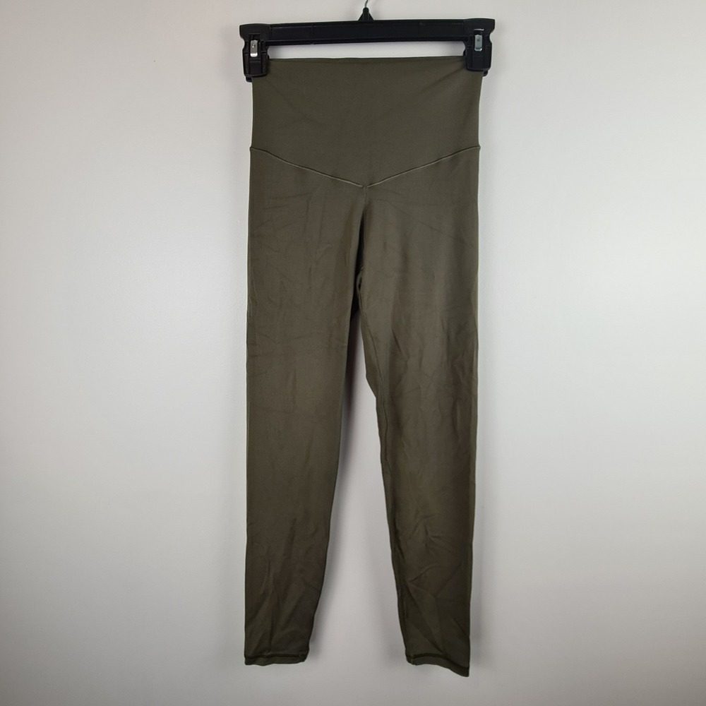 Offline By Aerie Real‎ Me 7/8 Hi Rise Olive Green Leggings Women's Small Stretch